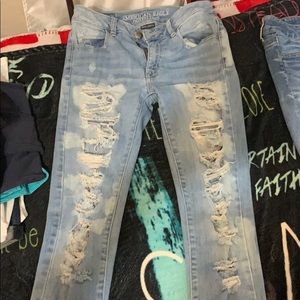 American eagle ripped jeans